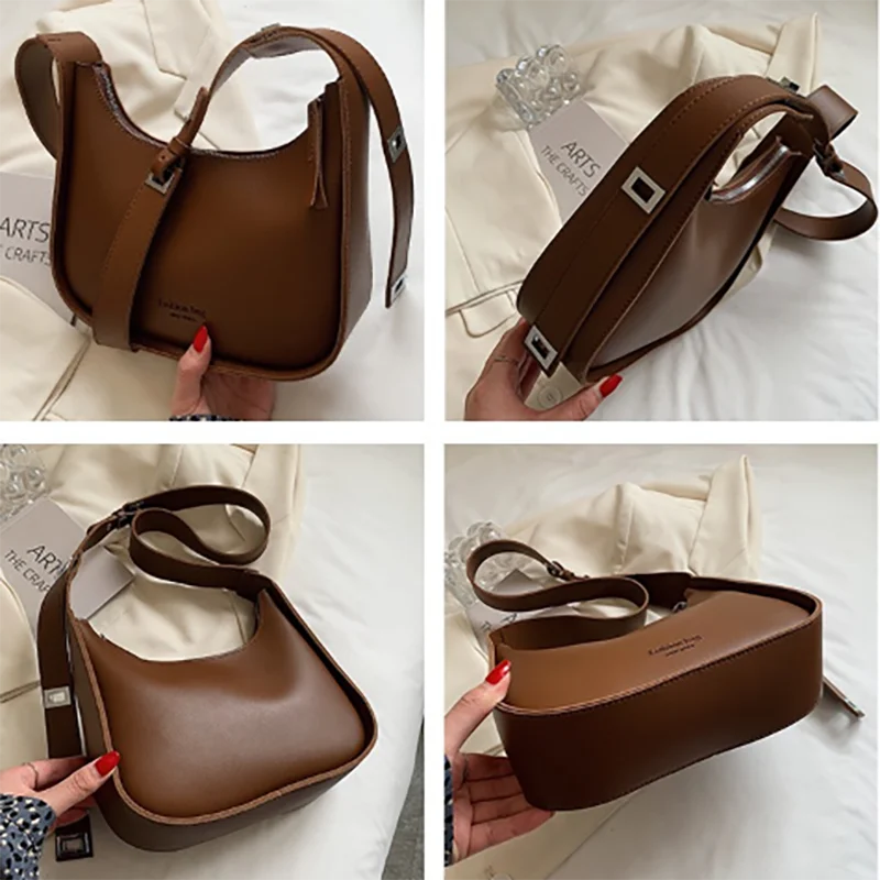 Versatile Retro Solid Color Corduroy Shoulder Bag | Fashionable HARD Crossbody Hobo Bag for Women Daily Commuting Luxegan