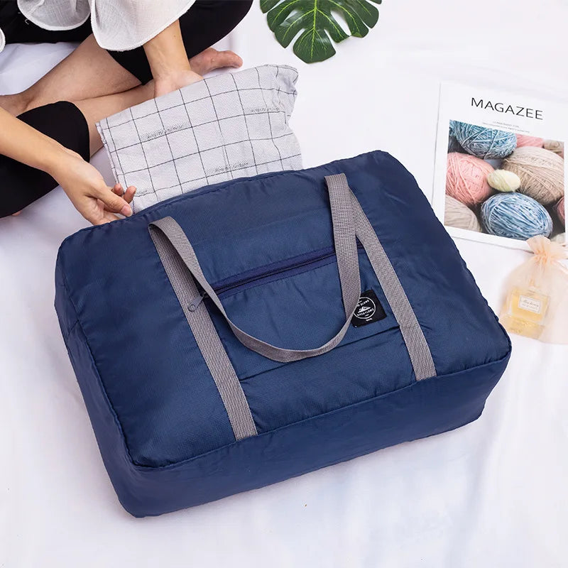 New Nylon Foldable Travel Bags | Unisex Large Capacity Shoulder Bag & Waterproof Handbag Luxegan