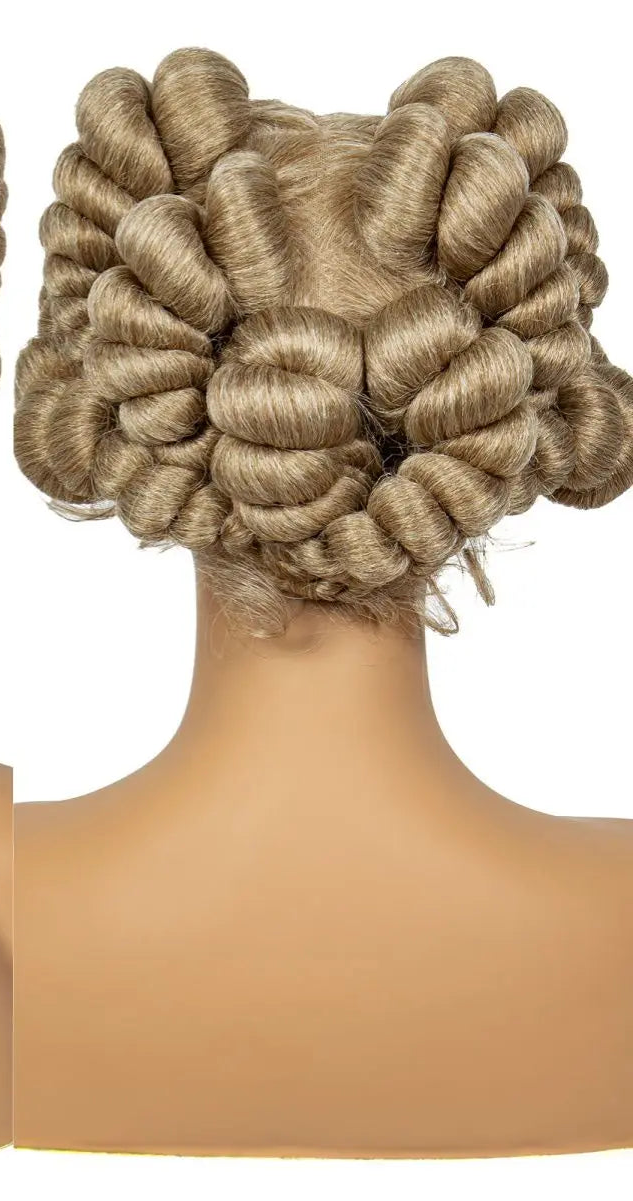 Short Cute Handmade Bantu Knotless Braided Wig with Baby Hair | Full Lace Synthetic Wig for Black Women Luxegan