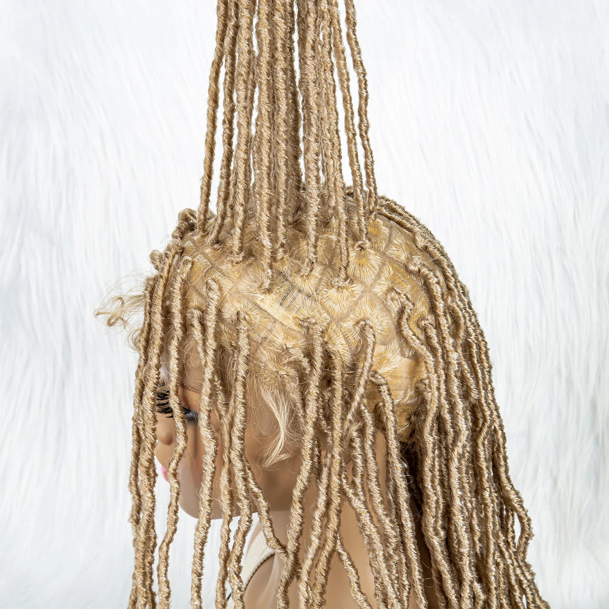 Pink & Blue Braided Wig | Full Lace Butterfly Locs & Dreadlocks