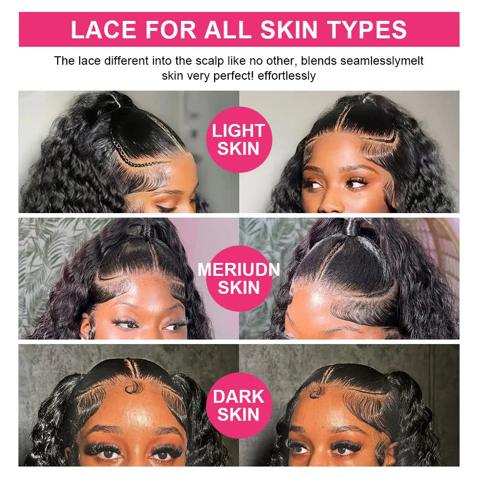 Pre-Braided Glueless HD Lace Front Wig | Deep Wave Human Hair | Ready-to-Wear Braids