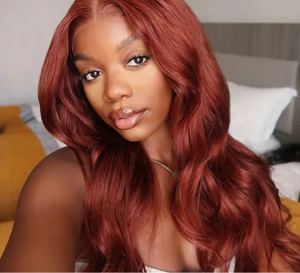 1B/27 Highlight Ombre Body Wave Lace Front Wig | 180% Density Honey Blonde Human Hair with Transparent Lace for Black Women Luxegan