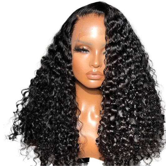 250% Density Burmese Spanish Deep Curly HD Lace Frontal Wig Luxegan