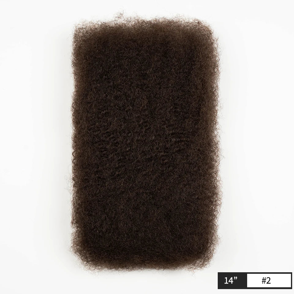 Afro Kinky Bulk Human Hair Extensions | 10"-22" 50g Brazilian Remy for Braiding & Dreadlocks (Natural Colors, Long-Lasting) Luxegan