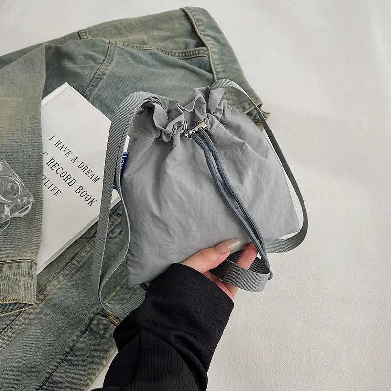 Nylon Crossbody Bag Soft Mini Phone Wallet | Multifunctional Square Shoulder Bag & Canvas Purse Messenger Bag Luxegan