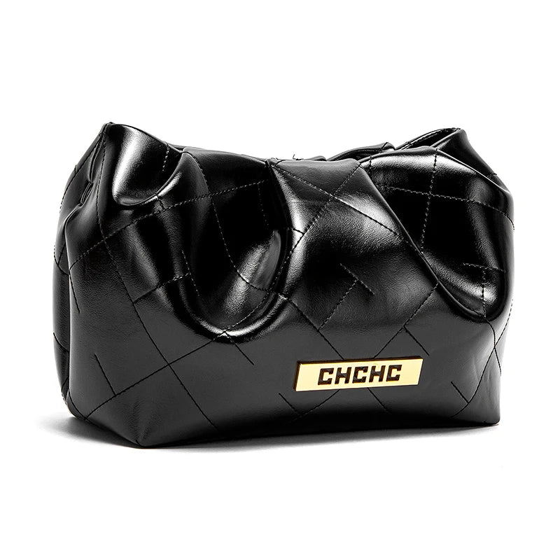 Soft Microfiber Leather Hobo Bag | Luxury Letter Large Capacity Shoulder Bag Luxegan