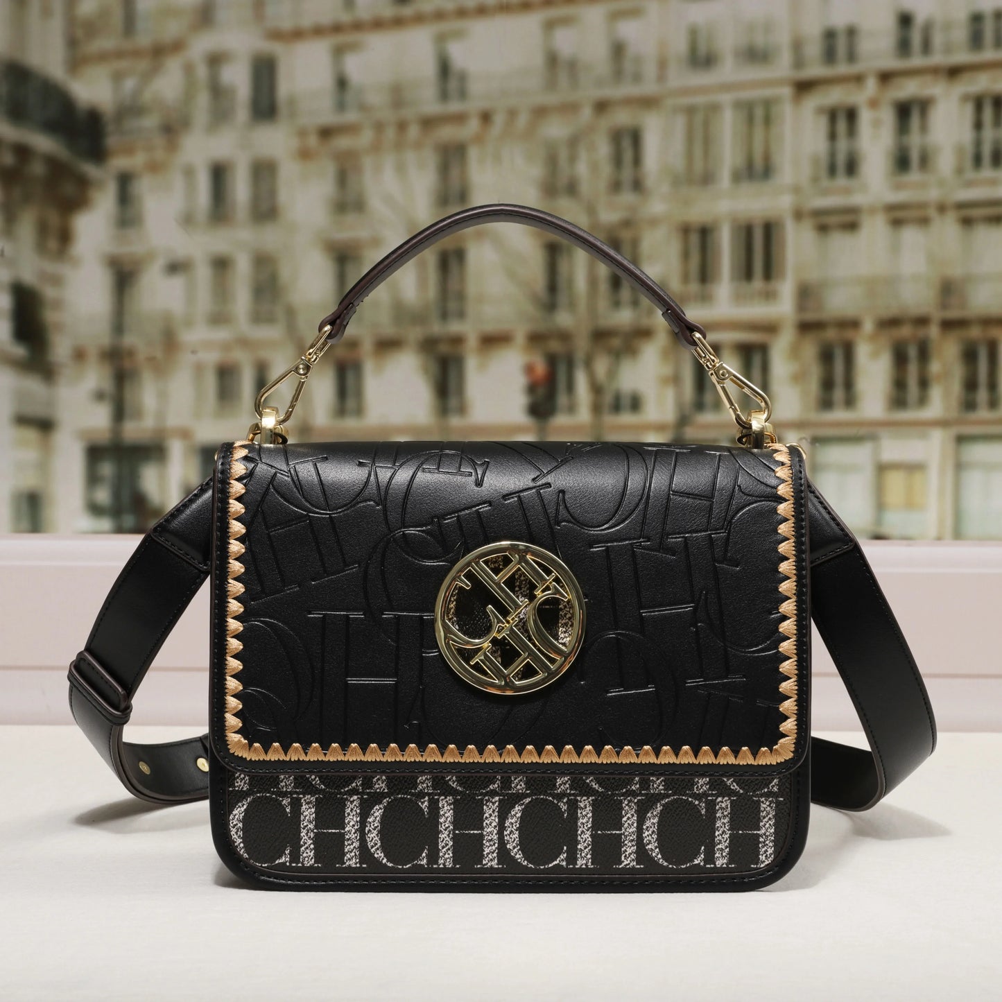 Exquisite Dark Letter Embossed Box Bag | Luxury Party Shoulder Purse Luxegan