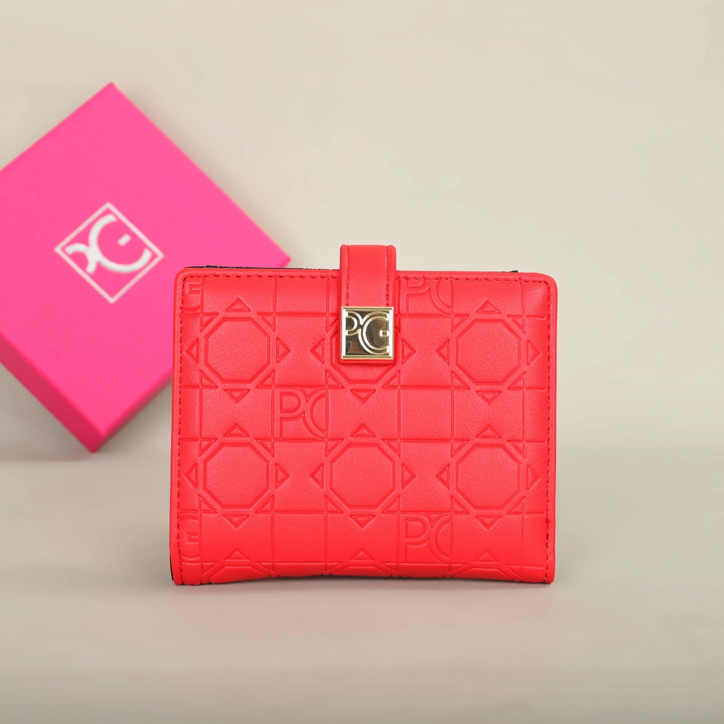 PG Classic Retro Women's Universal Wallet | Letter & Cartoon Print Portable Card Bag | Compact PU Leather Zero Wallet & Coin Purse Luxegan