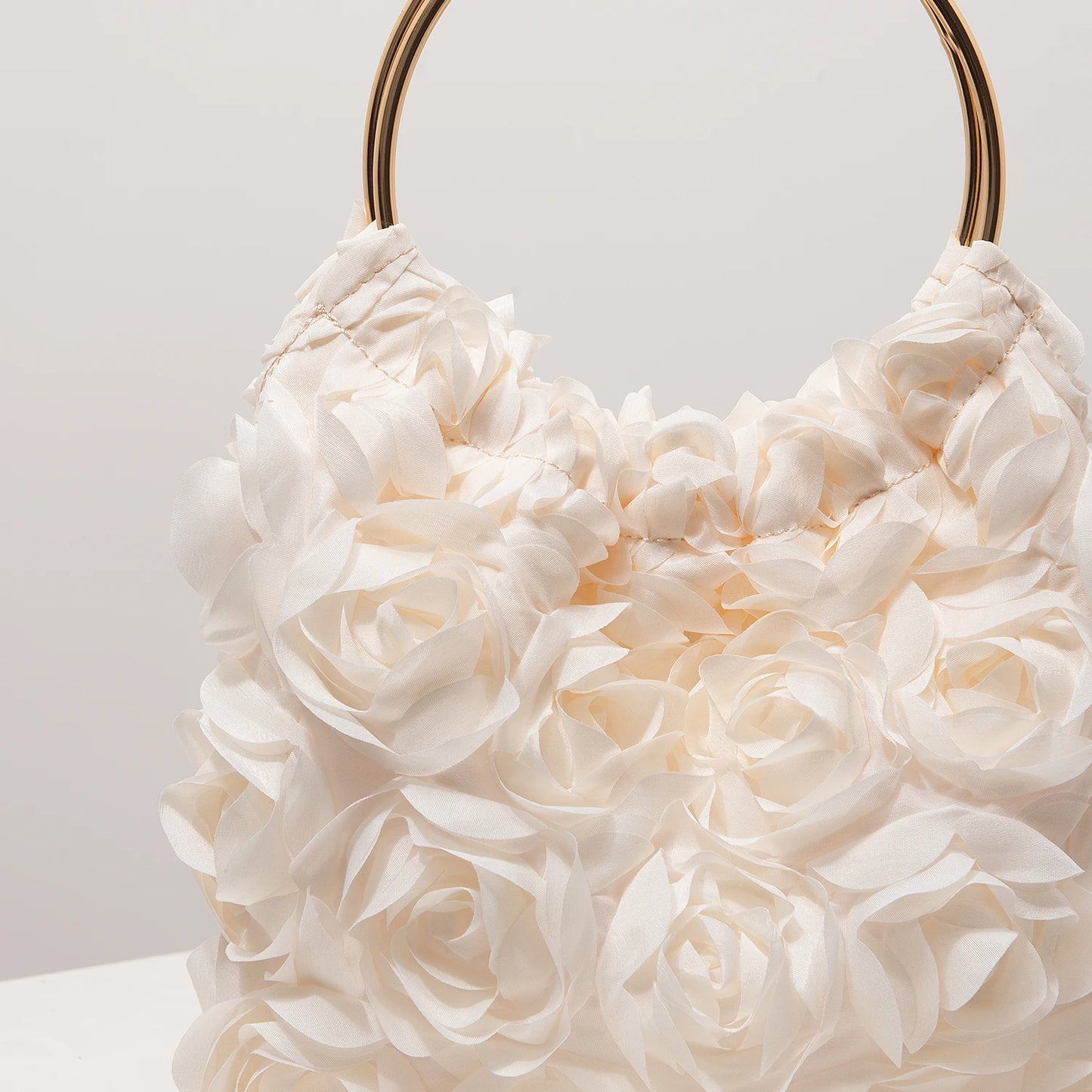 Luxury Rose Flower Tote Bags for Ladies | Elegant Party Bag & Wedding Handbag Luxegan