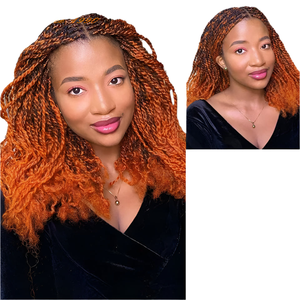 Afro Kinky Bulk Human Hair for Dreadlocks & Braiding | 100% Virgin Brazilian Remy Loc Extensions (50g) Luxegan