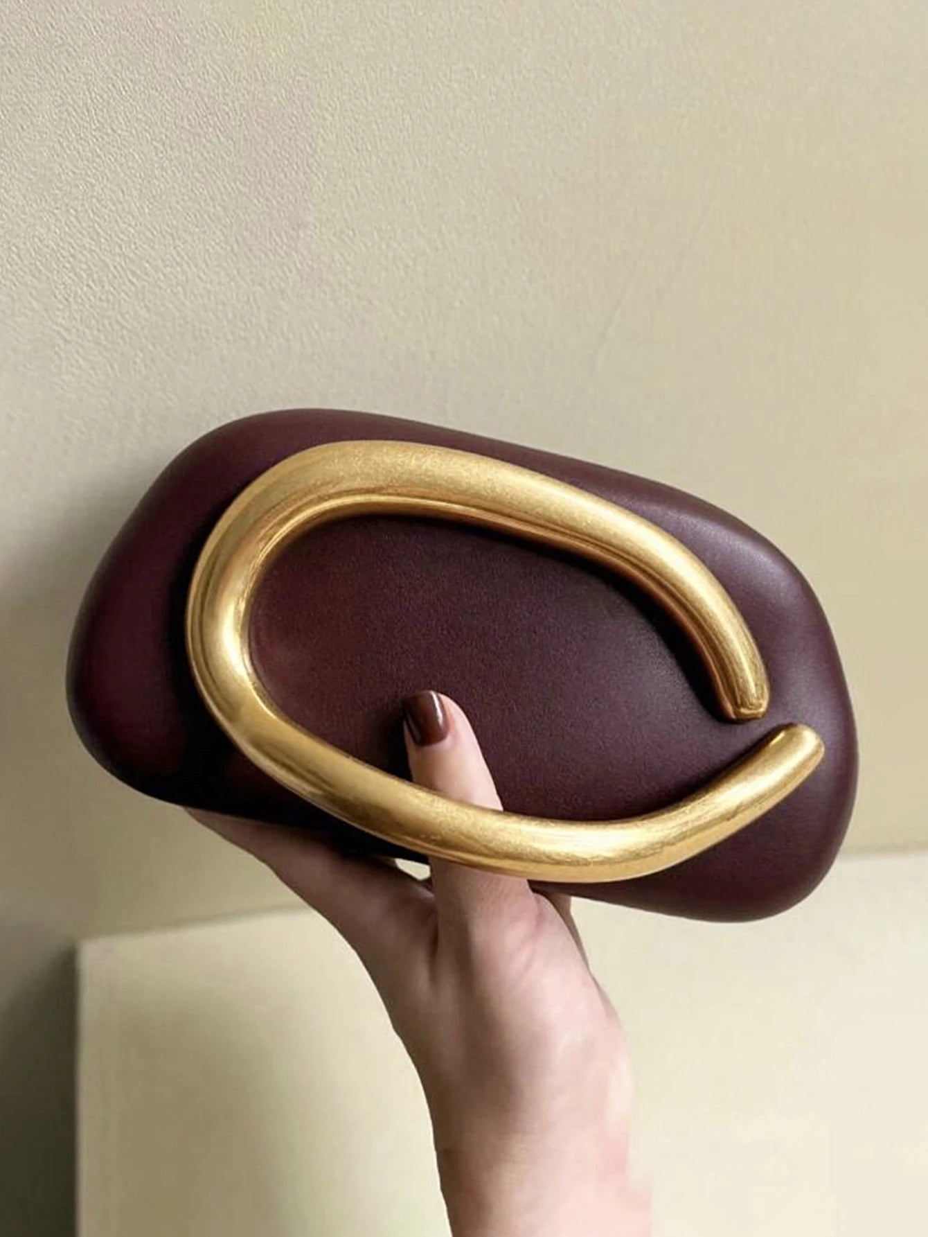 Gold Metal Closure Box Clutch | Fashion Design Women's Dinner Wedding Party Crossbody Small Bag Luxegan