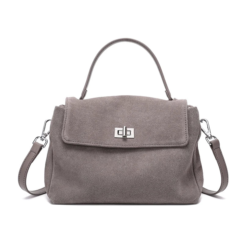 Women's Cow Genuine Leather Shoulder Bag Female Soft Natural Cowhide Retro Handbags Ladies Fashion Trend Commute Crossbody Bags Luxegan