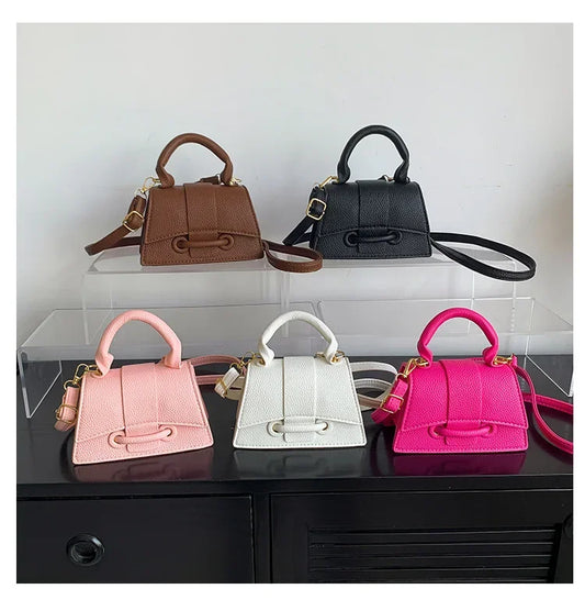Trend Solid Box Shoulder Bag | Sophisticated Advanced Crossbody Clutch | Elegant Fashion Mini Purse & Cosmetic Bag | "Dignified" Soft PU Storage Handbag for Versatile Daily Styling Luxegan
