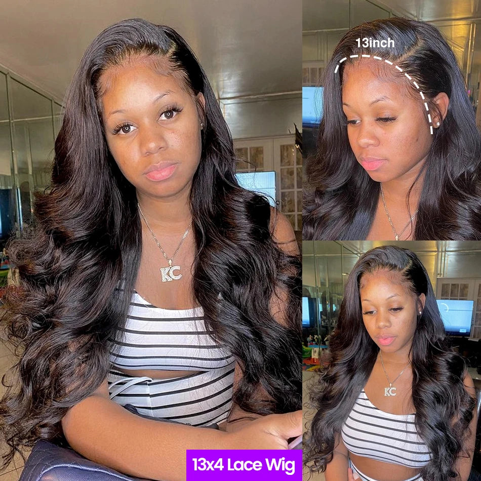 13x4 HD Lace Front Water Wave Wig | Long | 360 Lace Frontal | Brazilian Virgin Hair