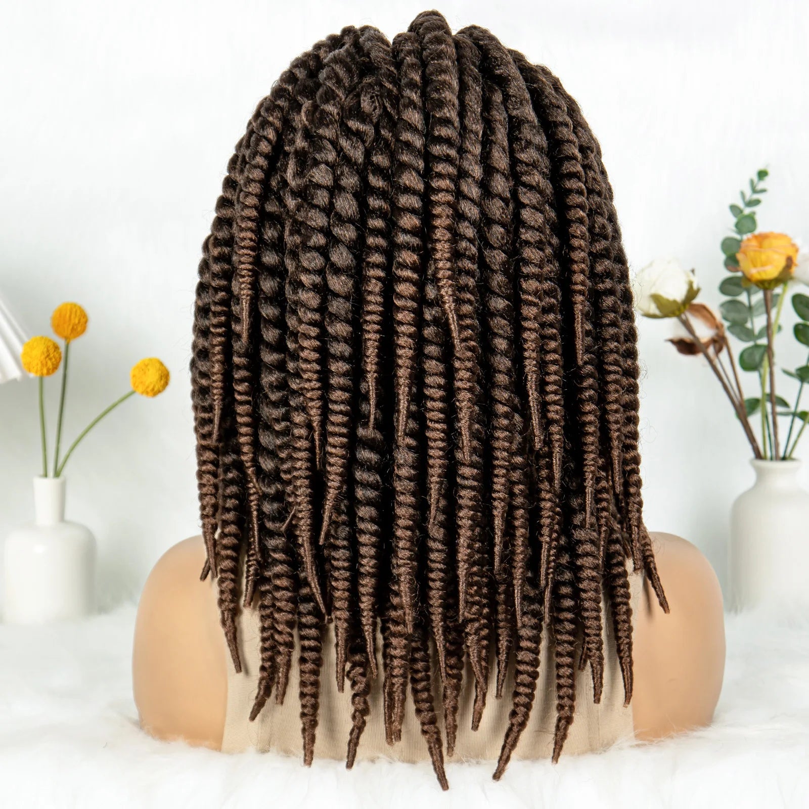 Kima Box Braids Full Lace Wig | Crochet Havana & Mambo Twists with Baby Hair Luxegan