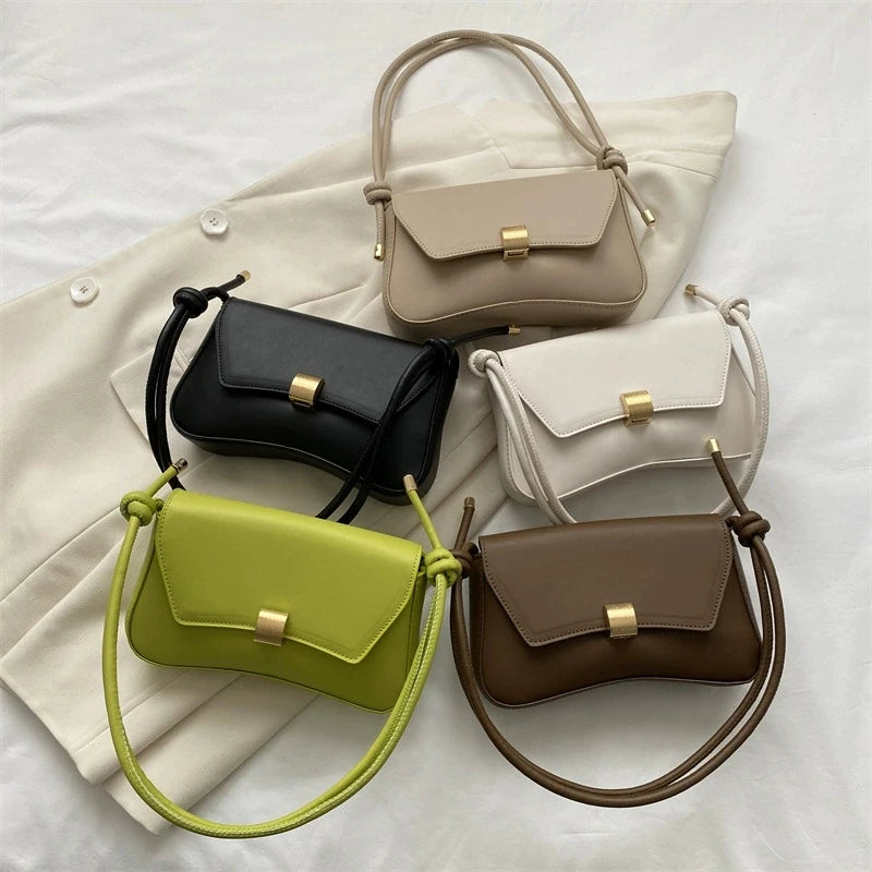Vegan Crossbody Bag | Lightweight Solid Color Flap Purse | Design for Women Teens | Ideal for Office, College, Travel, Daily Use Luxegan