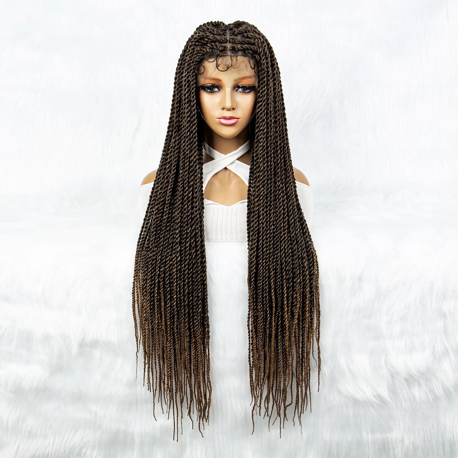 Full Lace Frontal Dreadlocks Wig | Twisted Hair & Baby Hair Luxegan