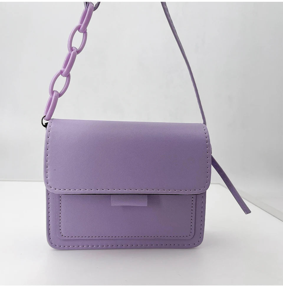 Fashion Brand Women's Small Crossbody Bag | Lightweight PU Leather Messenger Bag (Flap Handbag Purse, Summer Travel Bag for Female) Luxegan