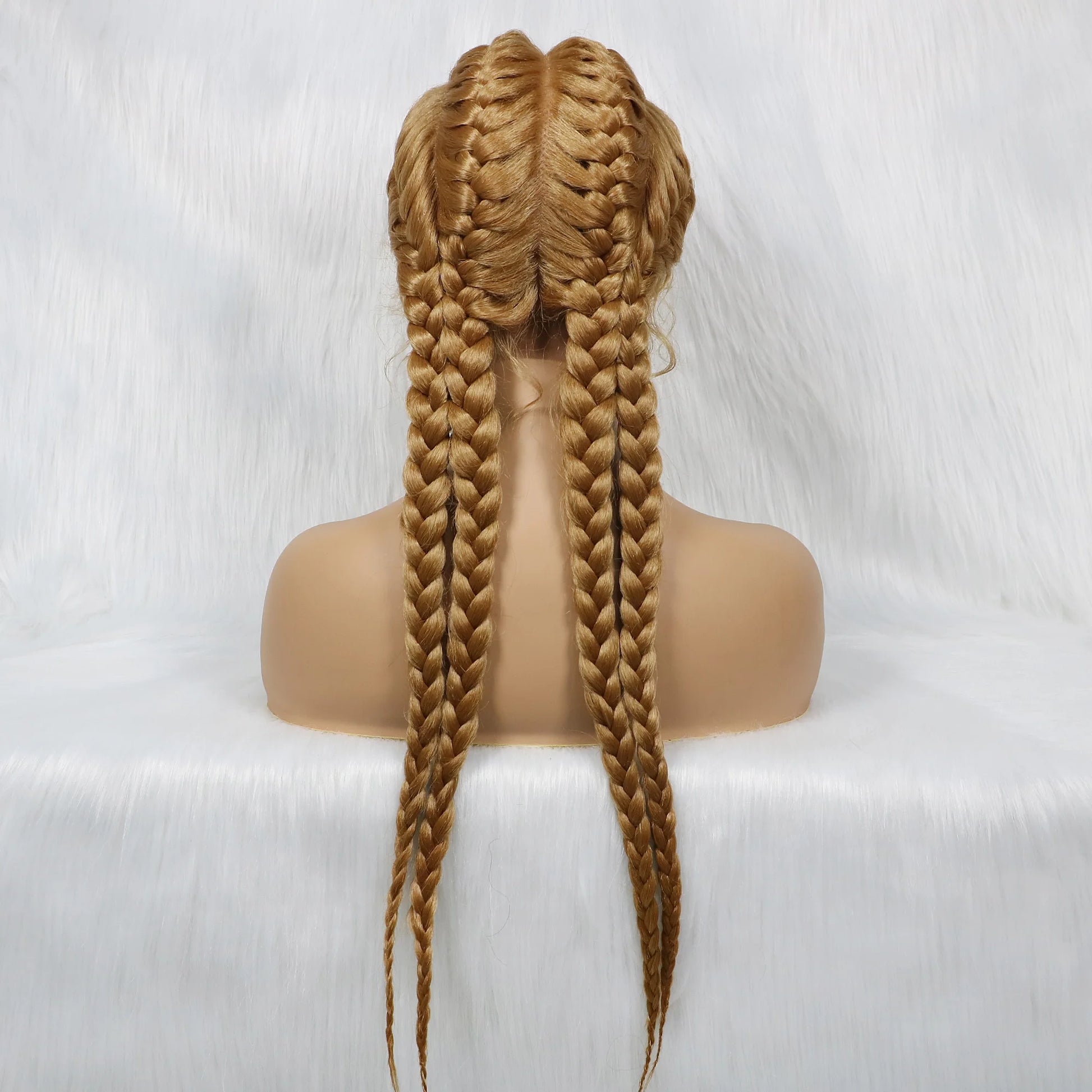 KIMA New Arrival 26" Braided Wig | Lace Front with Baby Hair Luxegan