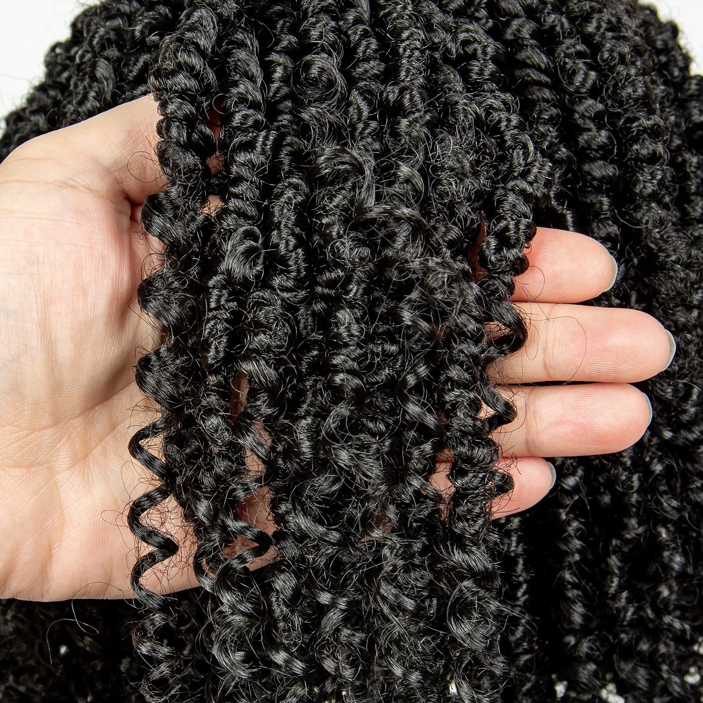 Short Curly Crochet Braided Wig with Baby Hair | Knotless Lace Front Wig for Black Women | Synthetic Braids Luxegan