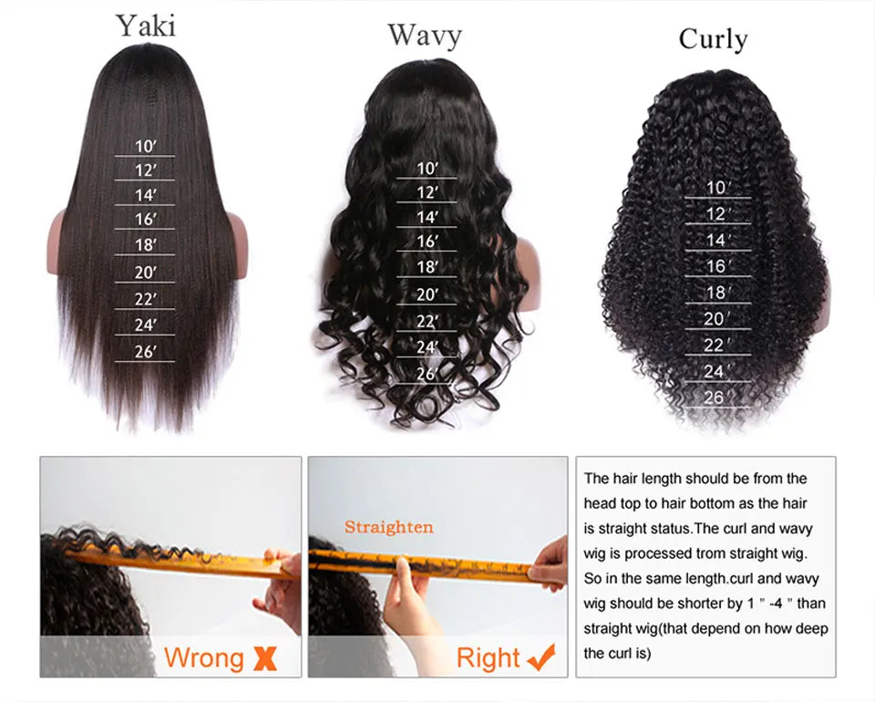 13x6 Lace Frontal Human Hair Wig | Straight Brazilian Remy Hair | Natural Black | 150%/180% Density | Pre-Plucked - Luxegan