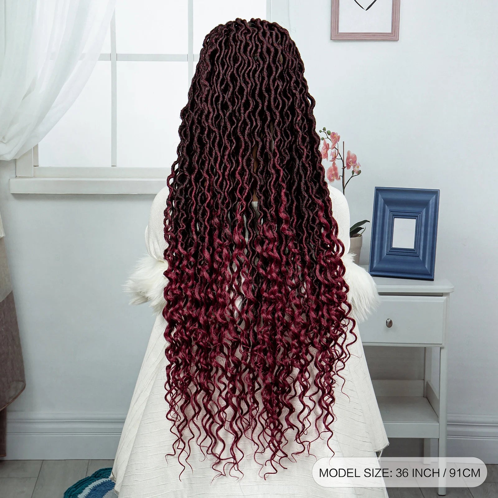 Goddess Locs & Passion Twist Braids Wig | Full Lace | Knotless | Boho Style Luxegan