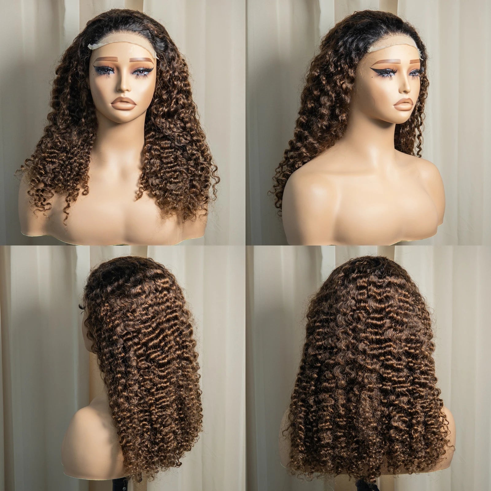 20" Deep Wave Double Drawn HD 5x5 Lace Closure Wig | Burmese Curly Remy Hair | 350% Density Luxegan