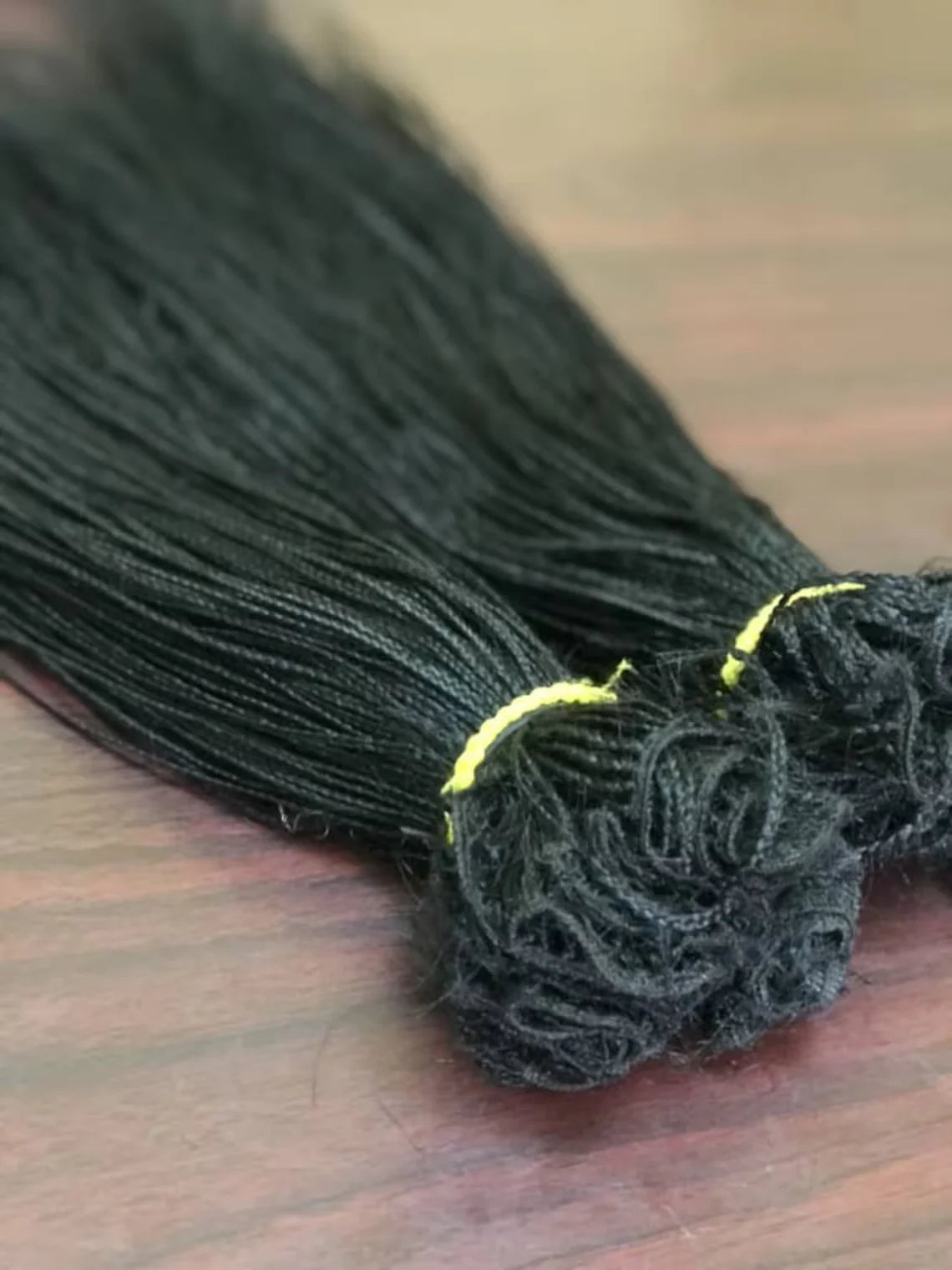 Micro Braids Sew-In Bundles - Black Ombre Braiding Hair for Lace Wigs - 60 Strands/Pack