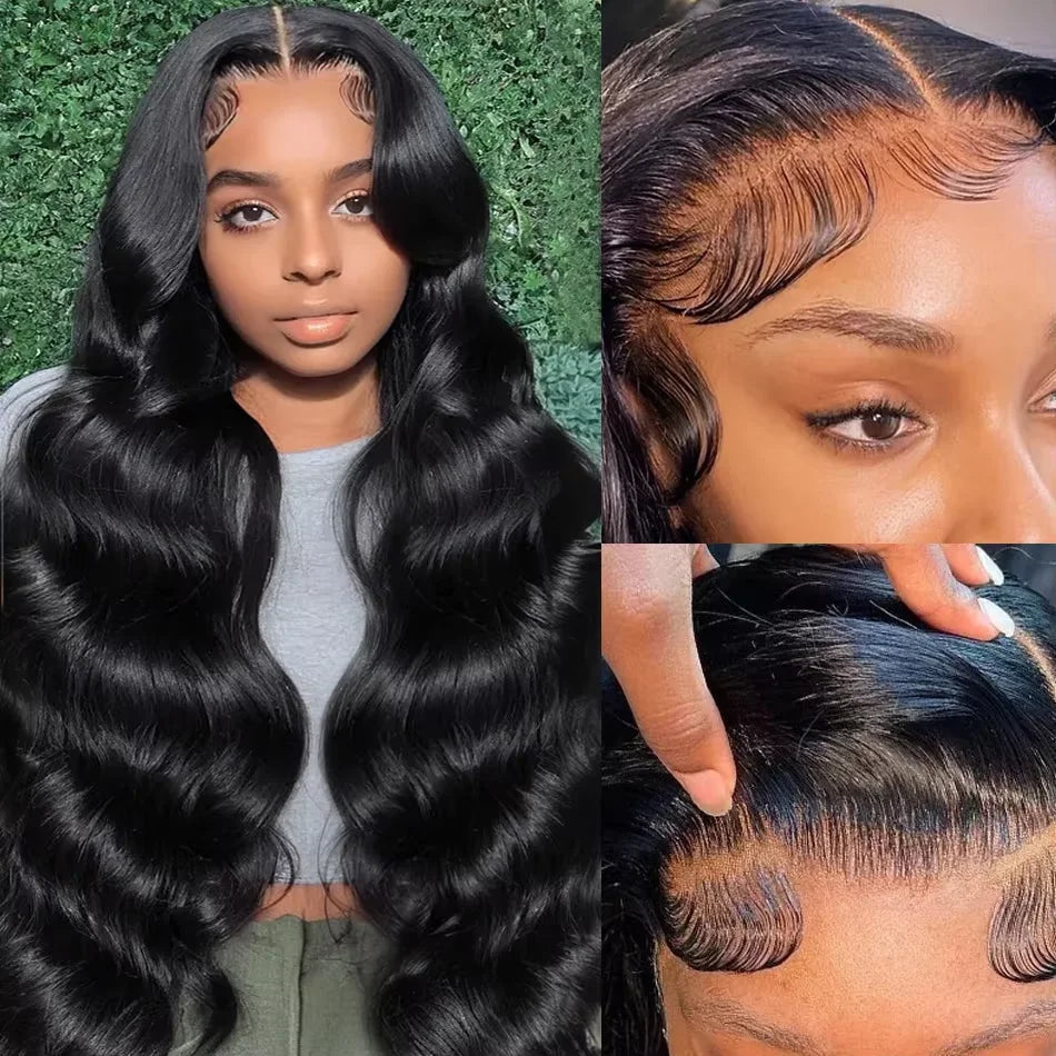 12A Brazilian Hair 36/40 Inch Body Wave 13x4 HD Lace Frontal Wig | Glueless | 100% Raw Human Hair | Ready to Wear Luxegan