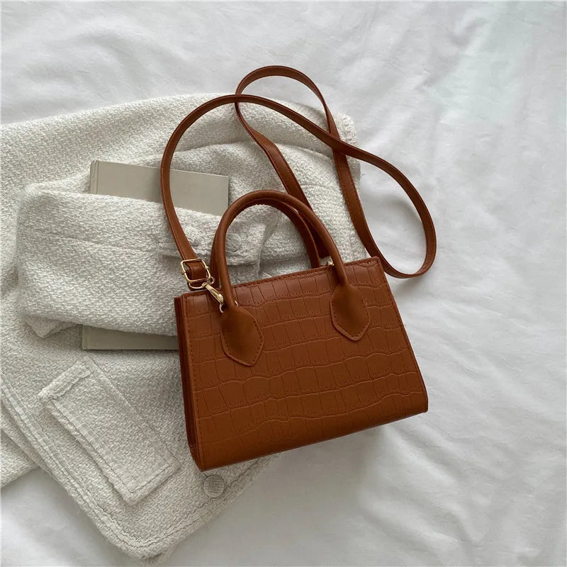 New Square Crossbody Bags for Women | Fashion Handbags & Purses & Ladies Shoulder Bag (Small Top Handle Bags) Luxegan