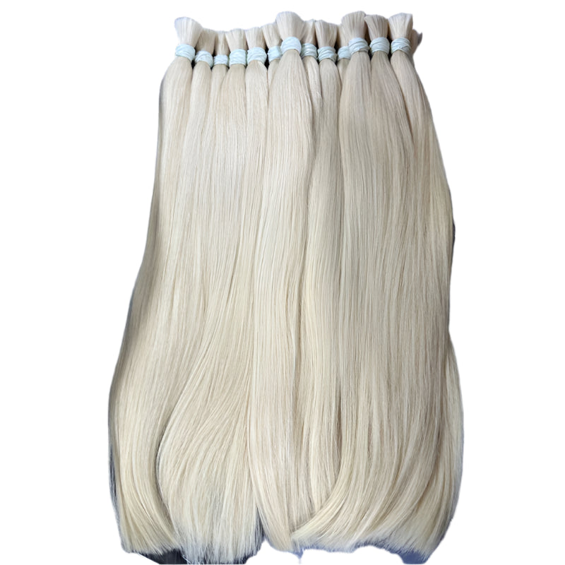 613 Human Hair Bulk | No Weft | Brazilian Remy Hair | Honey Blonde | For Braiding & Extensions