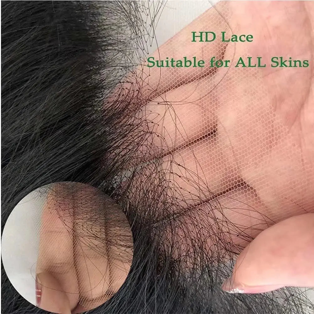 12"-30" Long Kinky Curly Lace Front Wig | 150% Density | Brazilian Remy Human Hair | 4x4 Lace Closure | Pre-Plucked - Luxegan