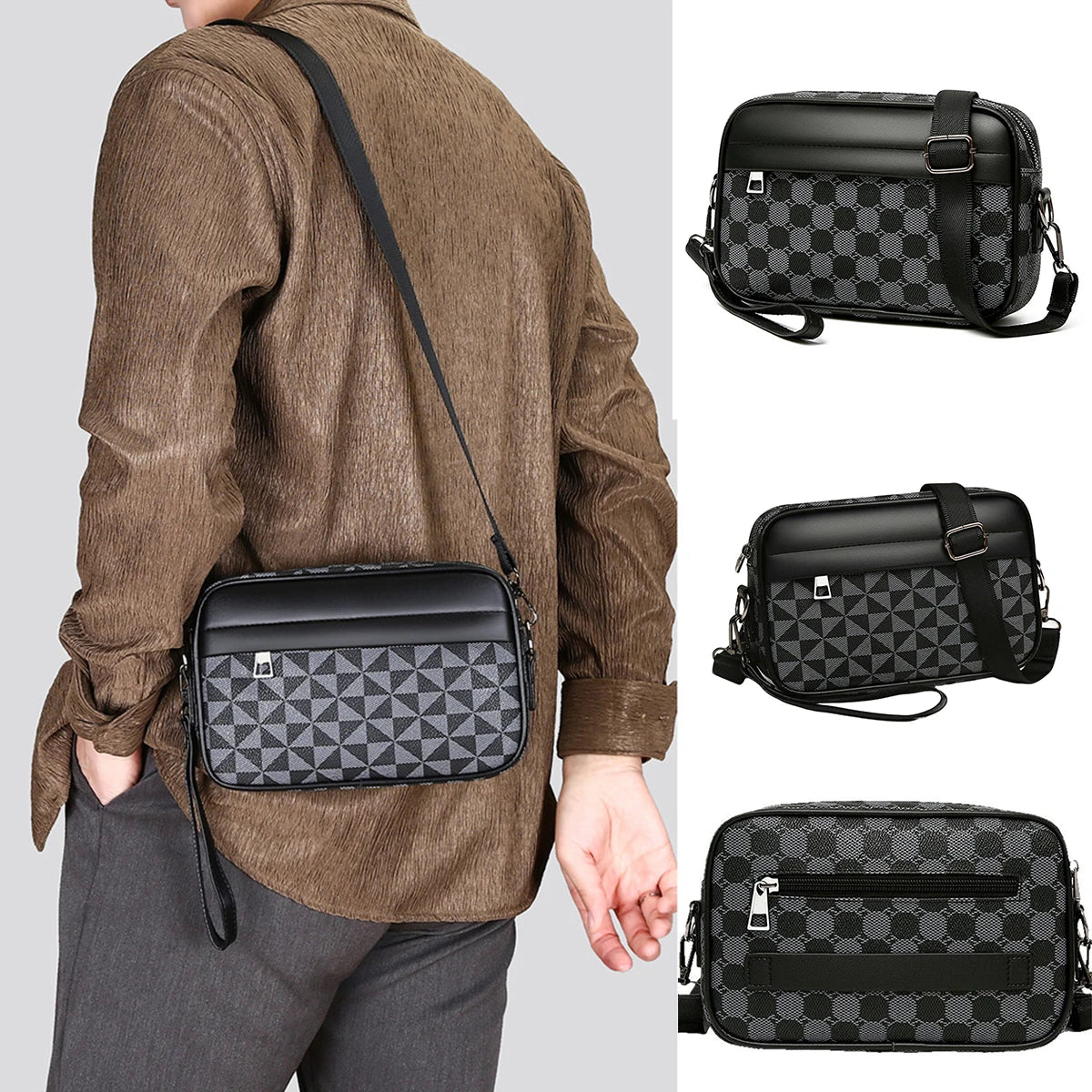 Top-Quality Men's Waist Pack | Business Crossbody Bag & Fashion Travel Pouch Luxegan