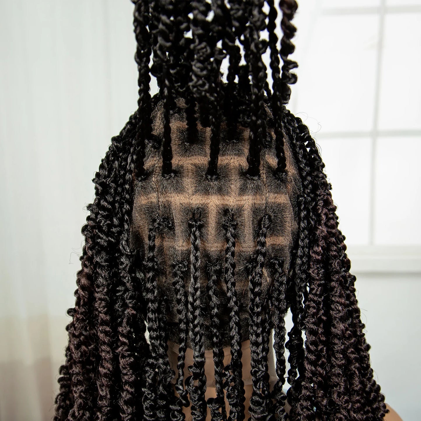 30" Twisted Braids Wig | HD Full Lace | Baby Hair | Long Braids Luxegan