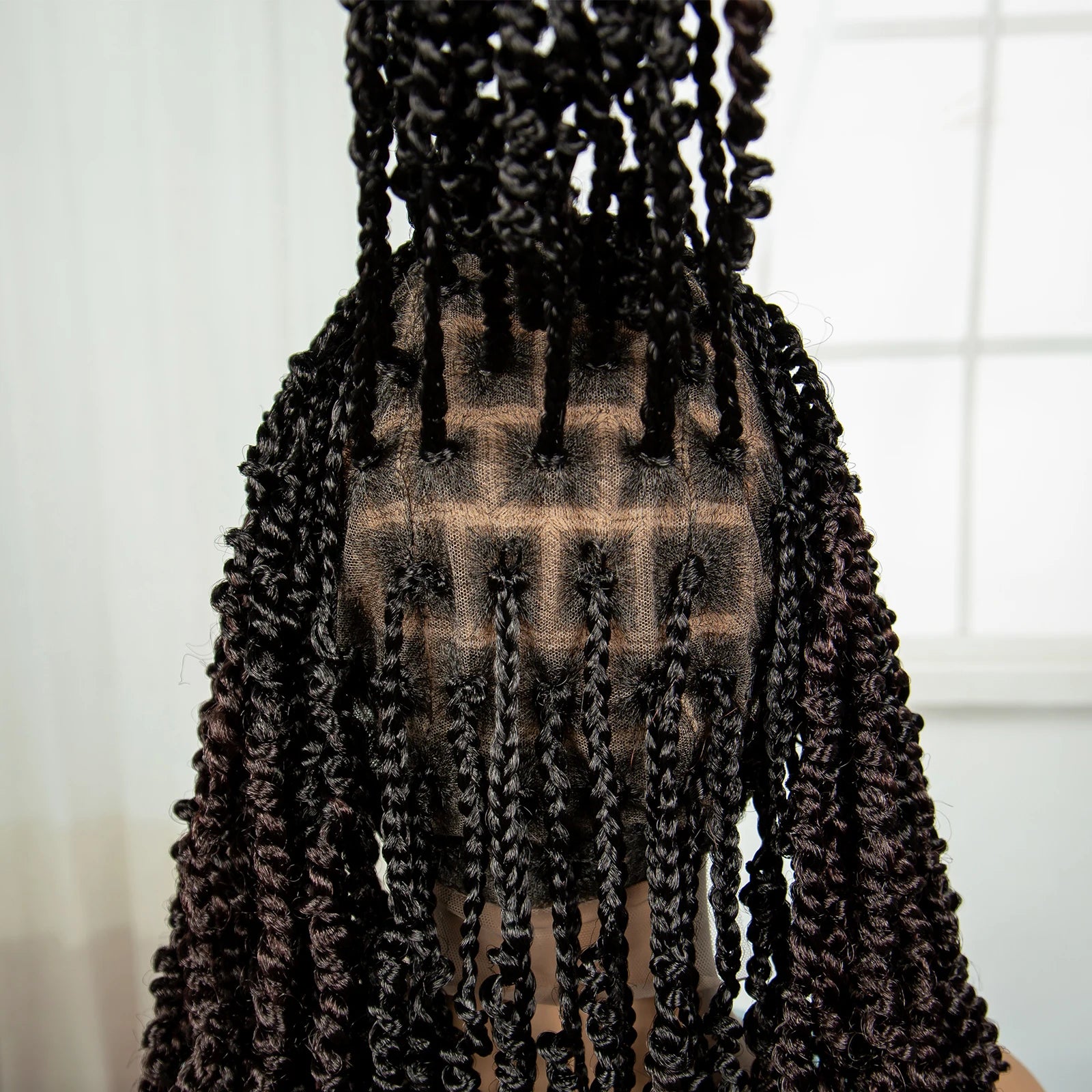 30" Twisted Braids Wig | HD Full Lace | Baby Hair | Long Braids Luxegan