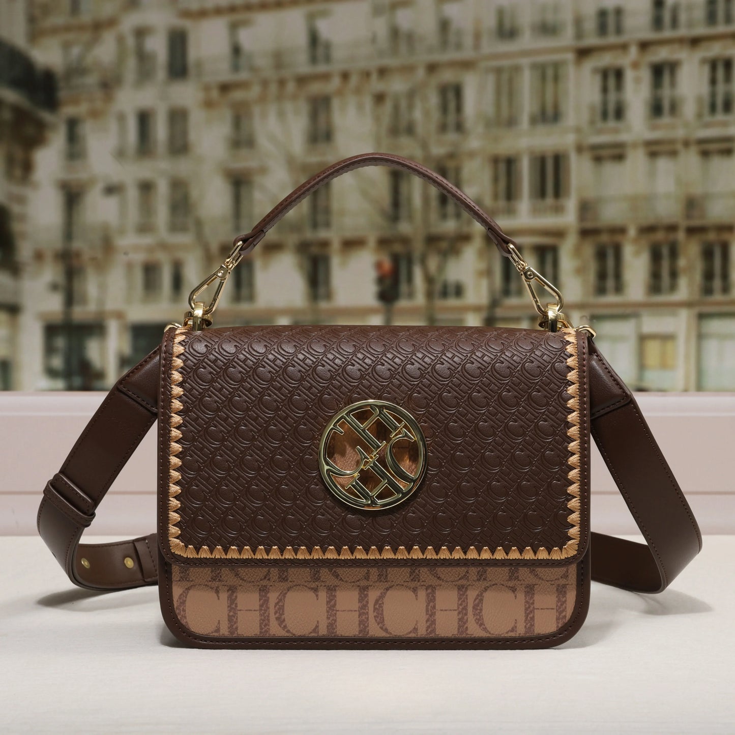 Exquisite Dark Letter Embossed Box Bag | Luxury Party Shoulder Purse Luxegan