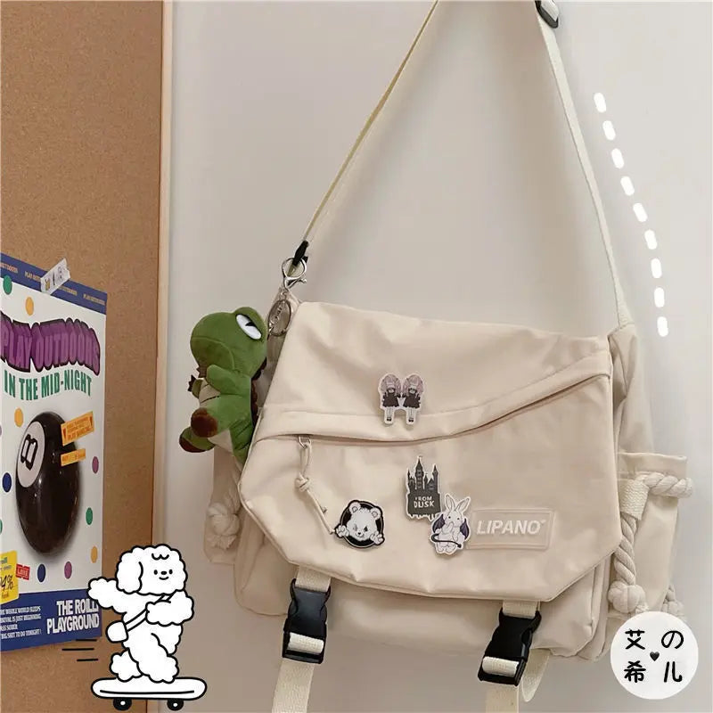 Canvas Diagonal Cross Bag | Youth Fashion Casual Shoulder Bag & Messenger Bag Luxegan