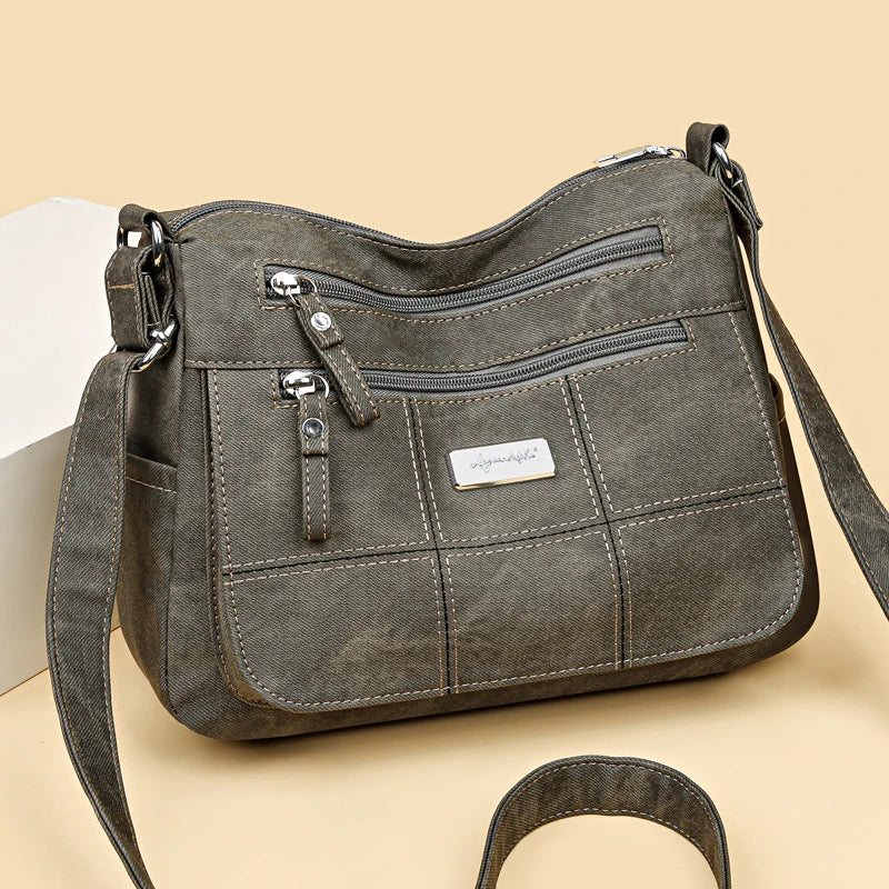 Fashion Women's Canvas Crossbody Bag Luxury Designer Tote Shoulder Bags for Ladie | Old Money - view 8