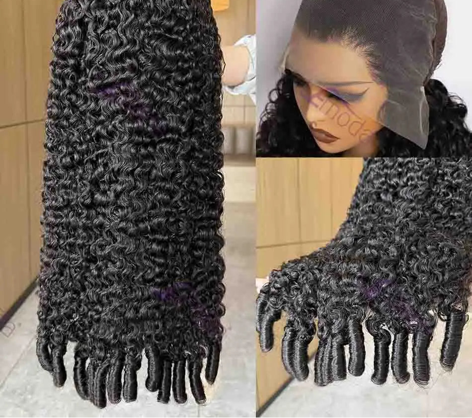 12A Burmese Curly Wig | Sophisticated 13x6 HD Transparent Full Frontal | Elegant "Spiral Pixie Curls" 100% Virgin Human Hair | "Dignified" 18–34 Inch High-Density Remy Wig for Radiant Versatile Styling Luxegan