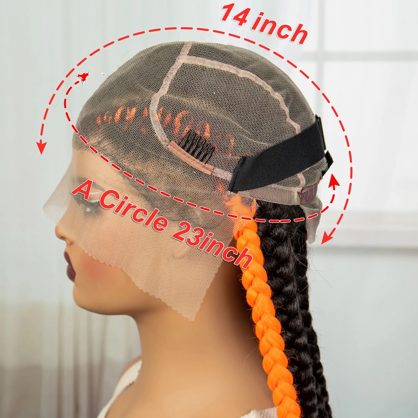 Natural Afro Kinky Curly Cornrow Braids Wig | Full Lace | Baby Hair Luxegan