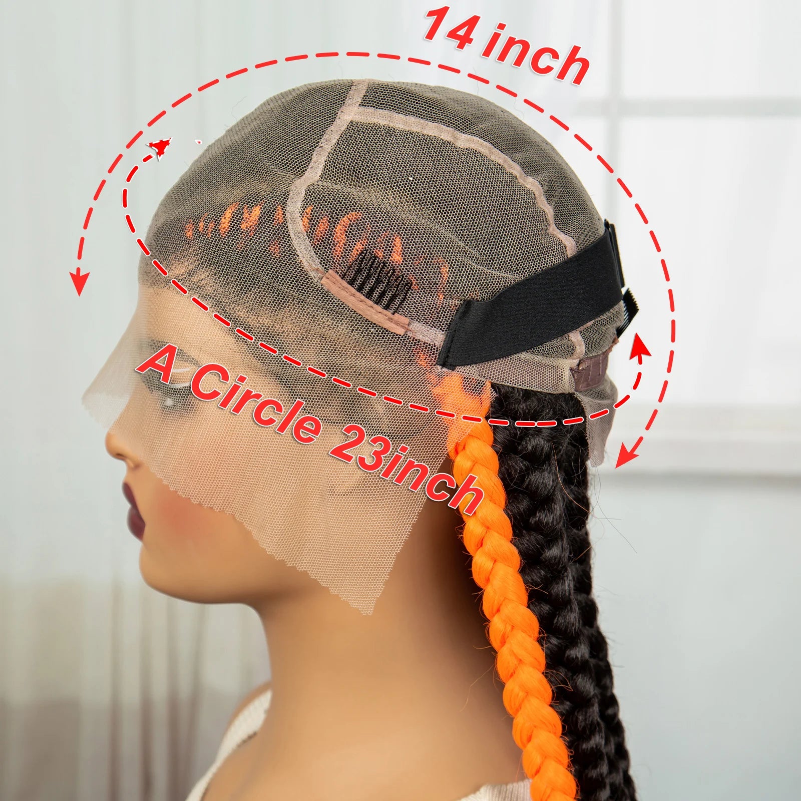 Natural Afro Kinky Curly Cornrow Braids Wig | Full Lace | Baby Hair Luxegan