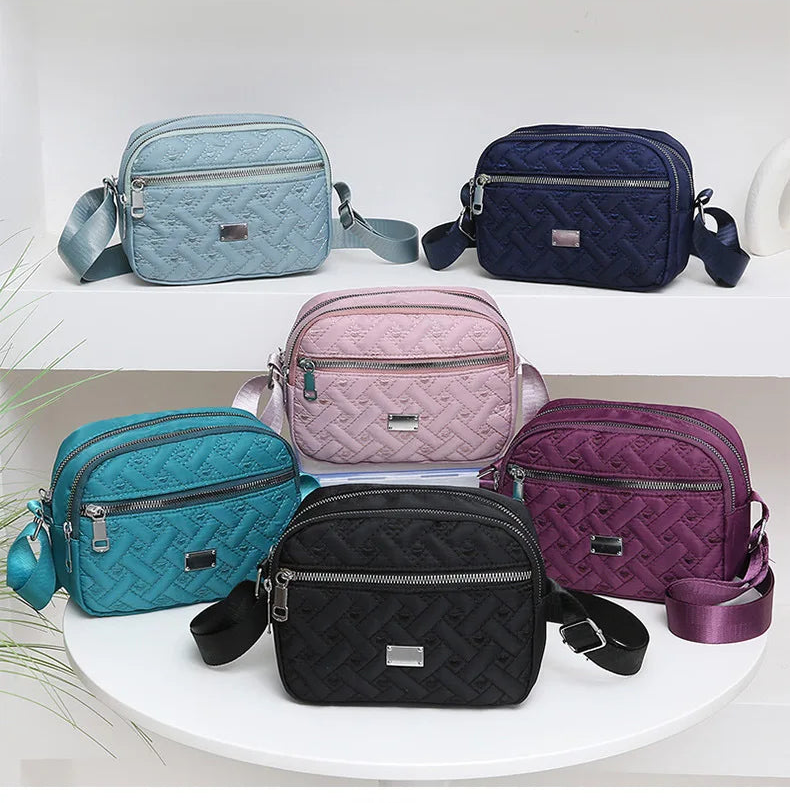 Casual Women's Small Square PU Leather Crossbody Messenger Bag | Fashion Lightweight Underarm Shoulder Handbag (Bolso Mujer) Luxegan