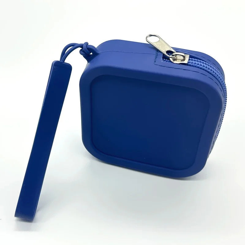 Unisex Candy Color Silicone Organizer Wallet | Waterproof Zipper Coin Purse, Earphone Bag & Portable Small Item Pouch (Normcore Style) Luxegan