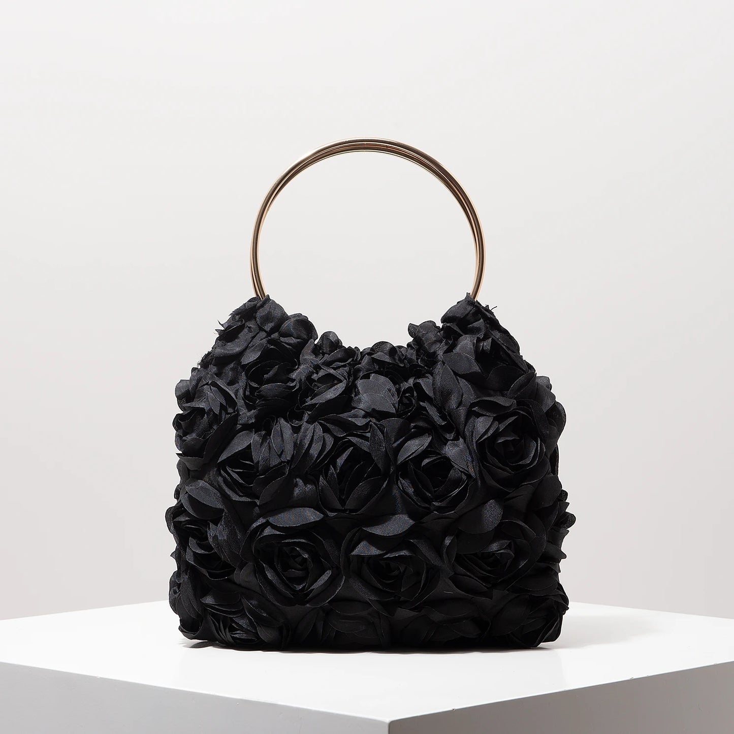 Luxury Rose Flower Tote Bags for Ladies | Elegant Party Bag & Wedding Handbag Luxegan