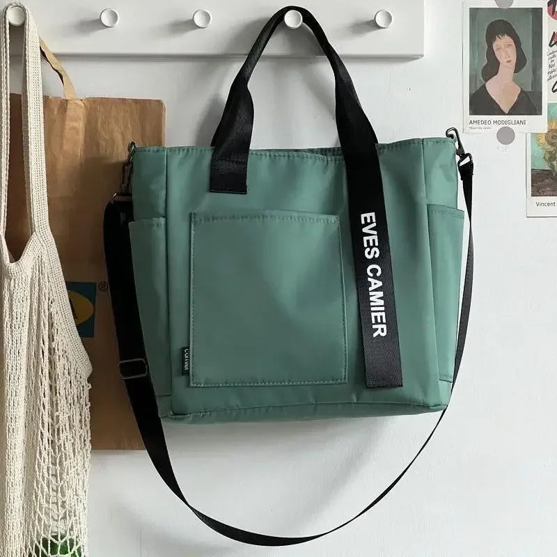 New Casual Tote Bag | Large Capacity Shoulder Bag & Waterproof Canvas Handbag Luxegan