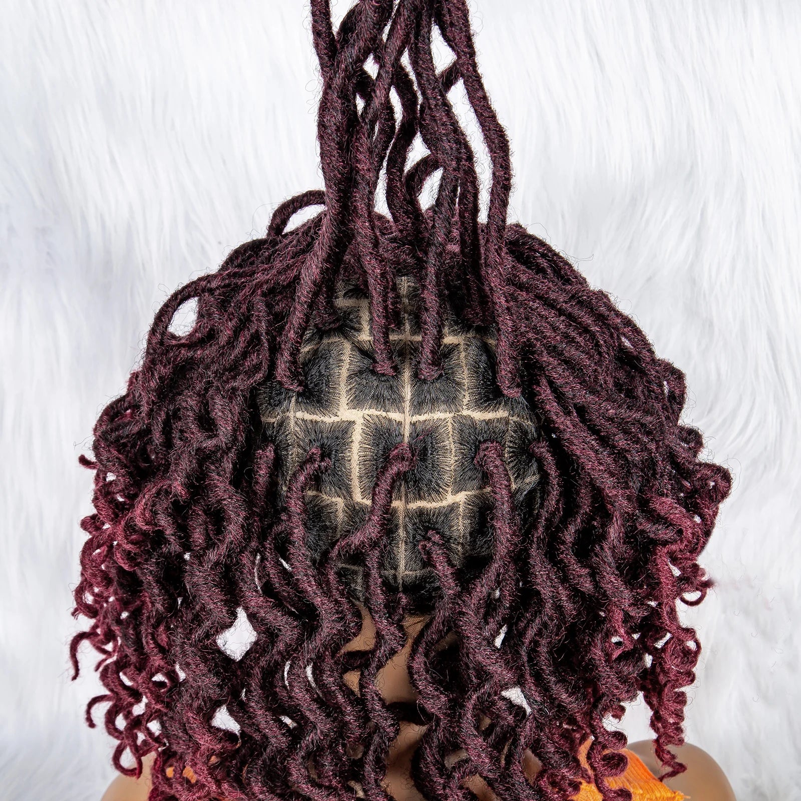 16" Synthetic Dreadlocks Braided Wig | Full Lace Crochet Style Luxegan