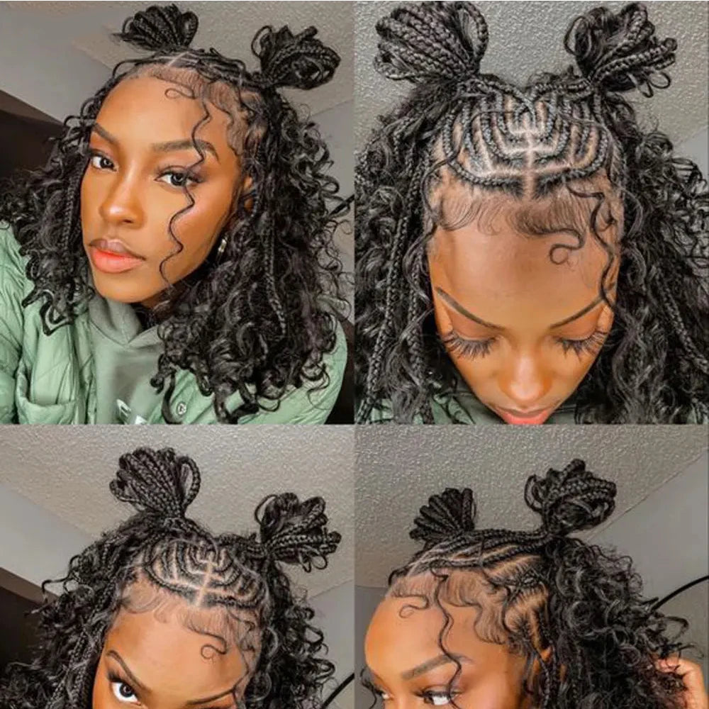 Deep Wave Human Hair Bulk | Boho Braids & Extensions | 100% Brazilian Remy | Natural Black Luxegan