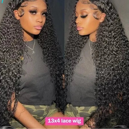 Deep Curly 13x4 HD Lace Front Wig | Brazilian Remy Human Hair | Wear & Go - view 2