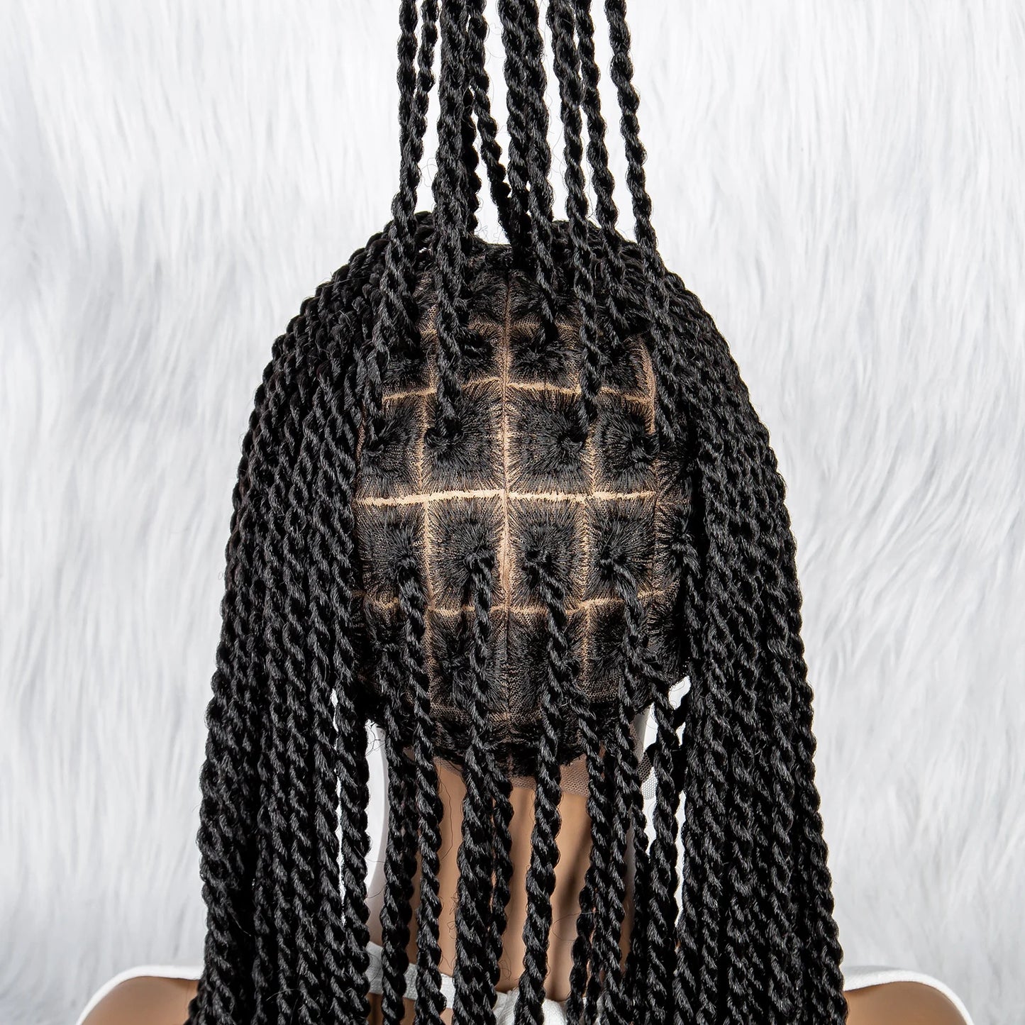 Full Lace Frontal Dreadlocks Wig | Twisted Hair & Baby Hair Luxegan
