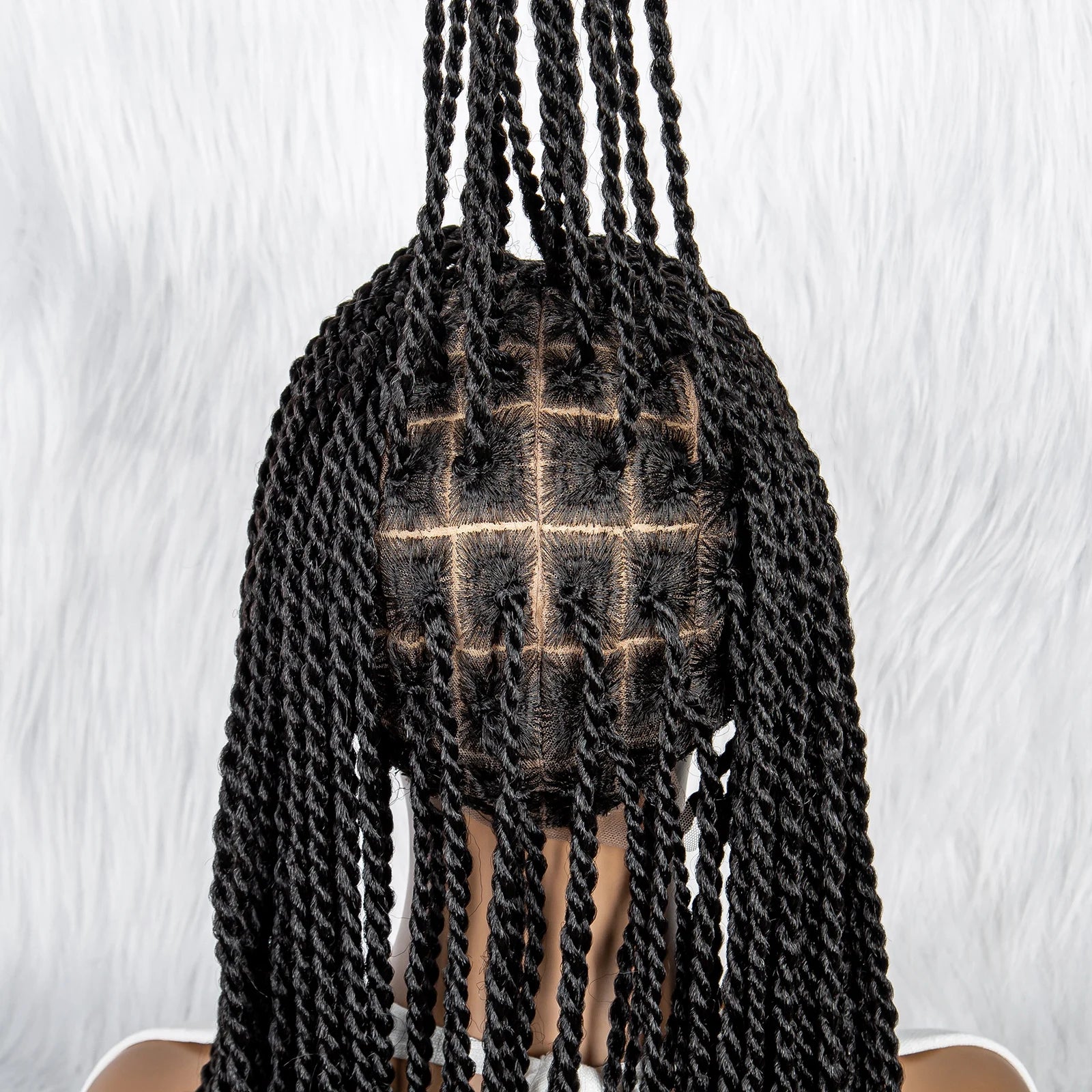 Full Lace Frontal Dreadlocks Wig | Twisted Hair & Baby Hair Luxegan